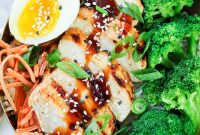 General Tso Grilled Chicken Rice Bowls — Sweet-Spicy Asian Flavor