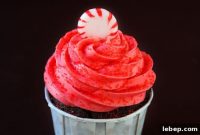 Peppermint Mocha Cupcakes with Chocolate Ganache and Espresso Kiss