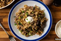 Classic Ground Beef Stroganoff with Egg Noodles Recipe