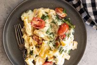 Creamy Chicken Florentine Pasta Bake Recipe