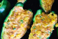 Smoky Traeger Chorizo-Stuffed Poblano Peppers