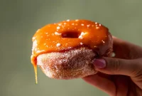 Salted Caramel Donuts with Shiny Caramel Glaze