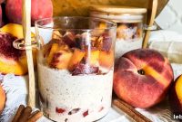 Peach Cobbler Overnight Oats (THM-E) — Make Ahead Recipe