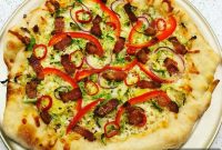 Smoky Brussels Sprouts Pizza with Caramelized Onions