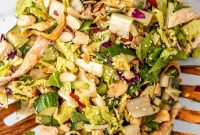 Crispy Asian Chicken Salad with Sesame Ginger Dressing