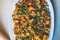 Harissa Roasted Cauliflower Salad with Tahini Dressing