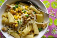 Walnut Pasta with Roasted Vegetable Sauce