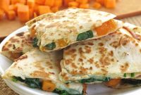 Roasted Butternut Squash Quesadillas with Sage and Goat Cheese