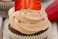 Strawberry Chocolate Cupcakes Recipe — Moist Chocolate & Fresh Strawberries