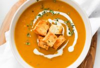 Creamy Butternut Squash and Apple Soup Recipe for Fall