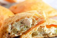 Cheesy Chicken Crescent Bake with Puff Pastry Squares