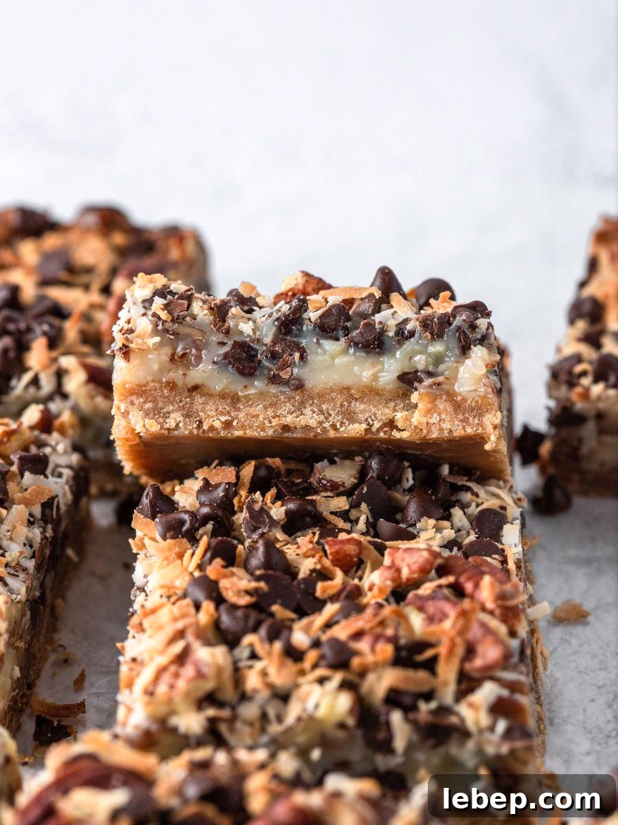 Coconut Magic Bars Recipe: Chewy Coconut Carmel Bars 3 img 10044 2