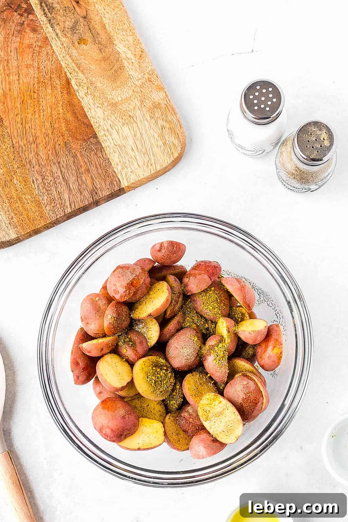 Crispy Air-Fryer Red Potatoes Recipe for Perfectly Roasted Sides 5 Red potatoes mixed oil and seasonings