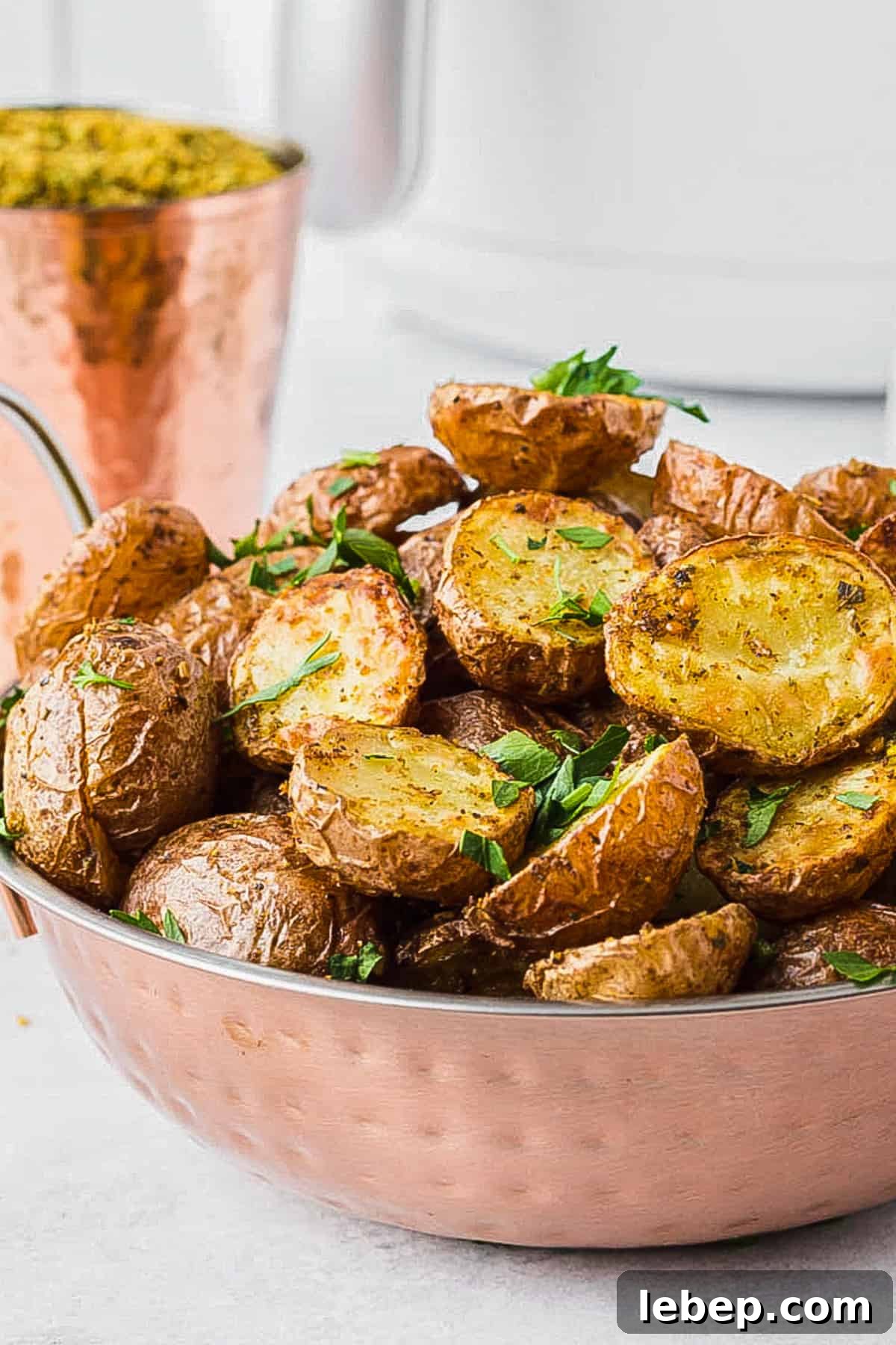 Crispy Air-Fryer Red Potatoes Recipe for Perfectly Roasted Sides 8 a bowl of the completed recipe