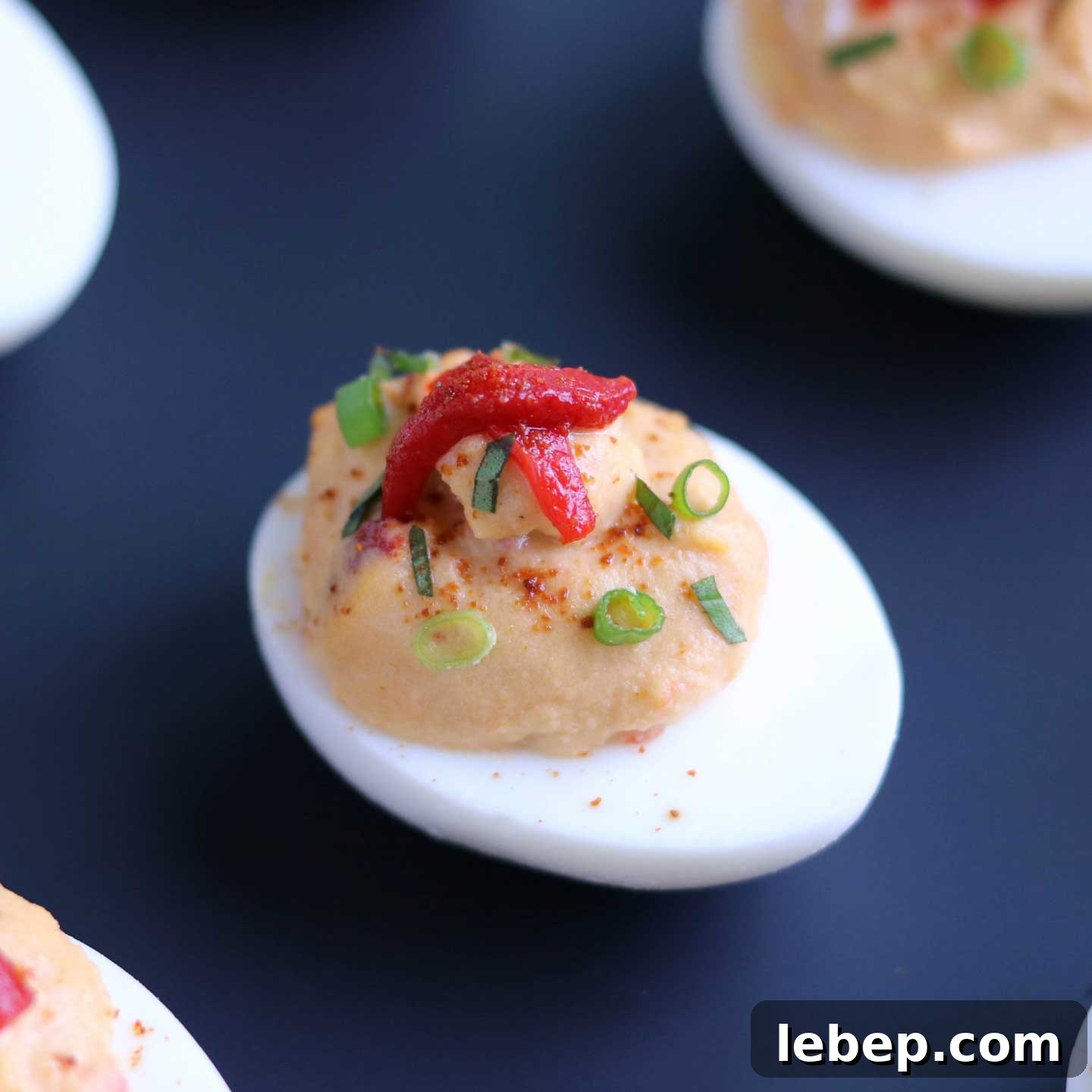 Mediterranean Deviled Egg square image