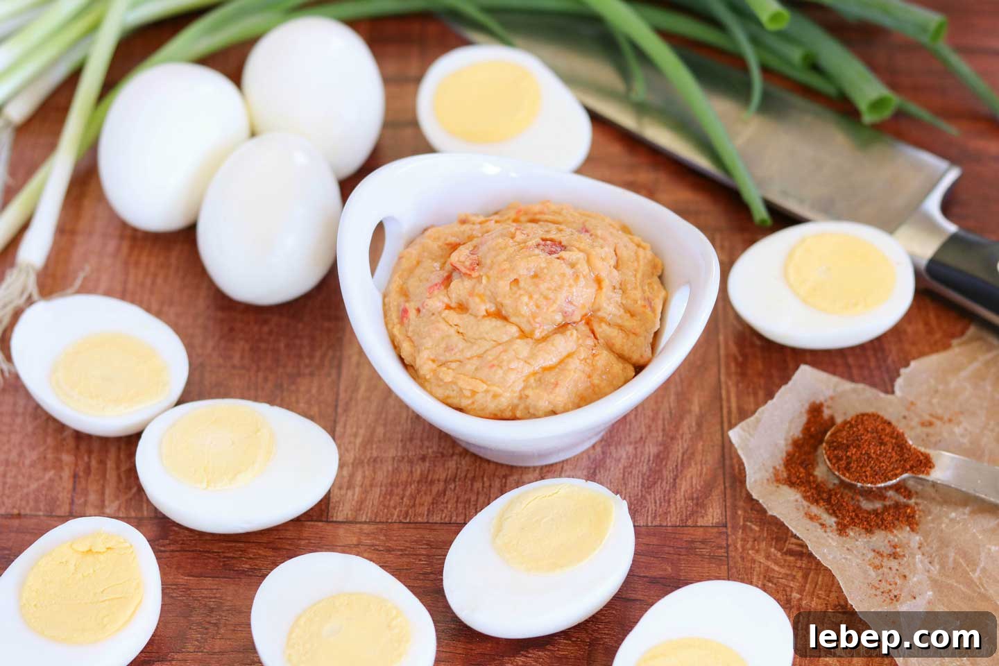 Ingredients with hummus
