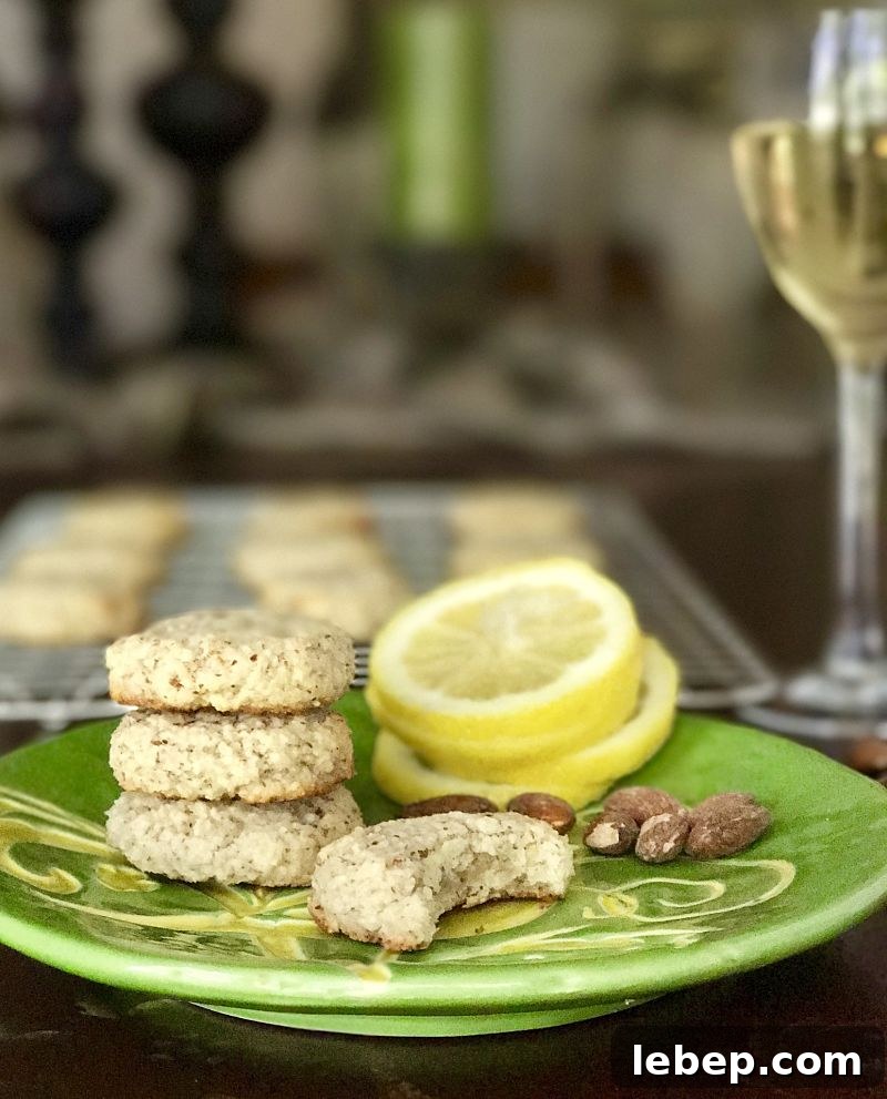 Lemon Almond Cookies Made with Wine for Light, Zesty Flavor 6 Lemon almond wine cookies dairy free gluten free kitchen gone rogue