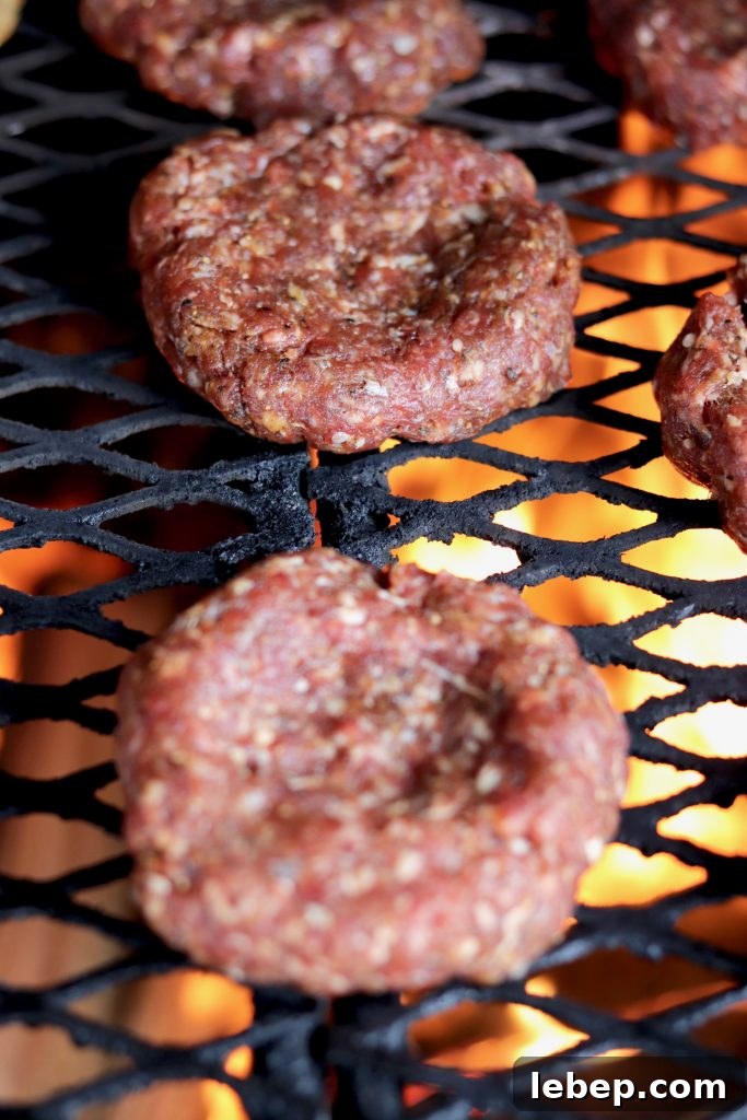 Grill the burgers Grilled Burgers