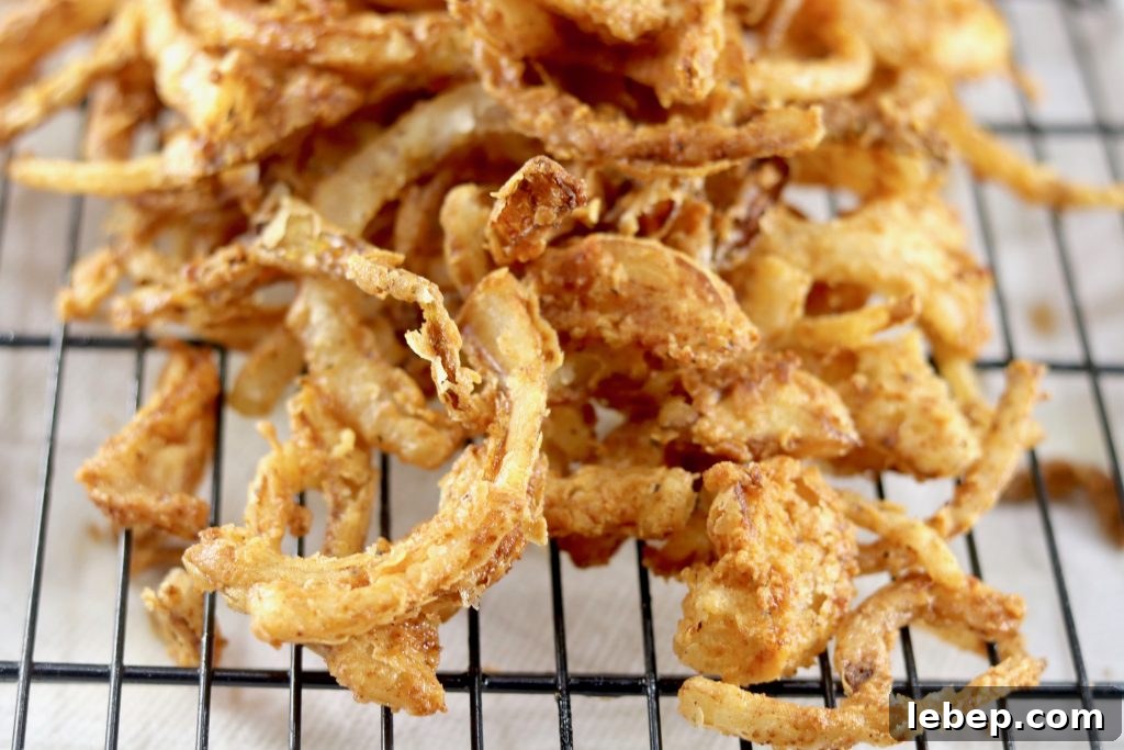 Onion strings for topping Easy Onion Strings