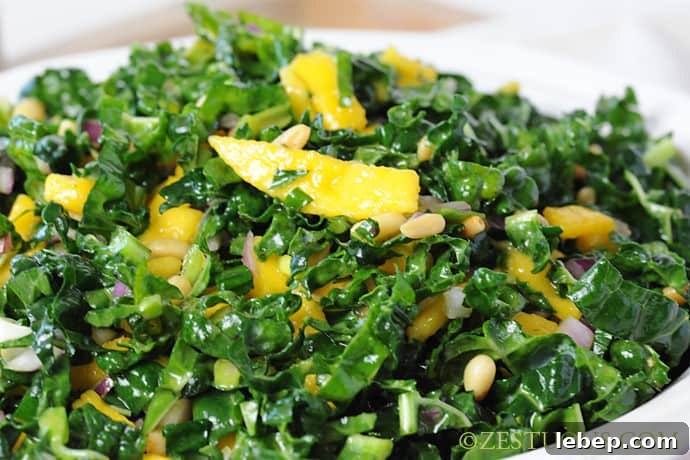 Chopped Mango Kale Salad