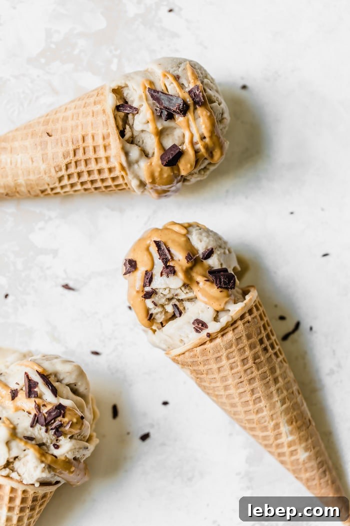 2-Ingredient Banana Nice Cream Recipe — Creamy Frozen Treat 5 Three cones of banana ice cream