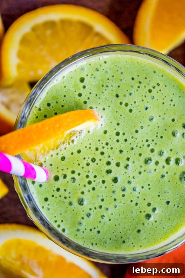 Green Orange Julius Smoothie Recipe for a Creamy Citrus Boost 3 Green Orange Julius Smoothie from The Food Charlatan