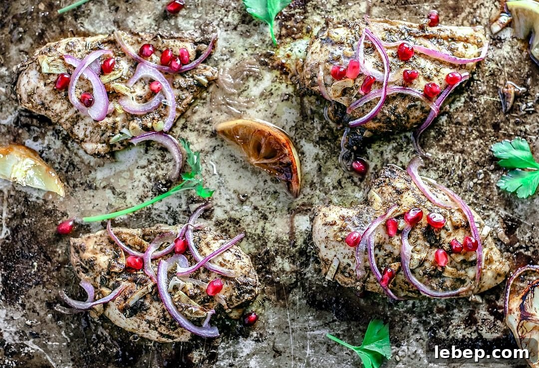 Sheet-Pan Za'atar Chicken on Naan: Quick Flavorful Dinner 4 Zaatar chicken on sheet pan.