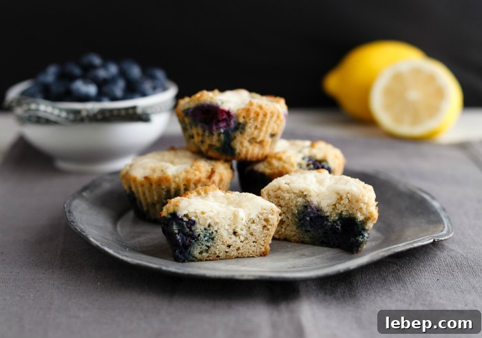 Lemon Blueberry Cheesecake Danish Muffins for Brunch 3 Lemon Blueberry Cheese Danish Muffins- Low Carb & Gluten Free