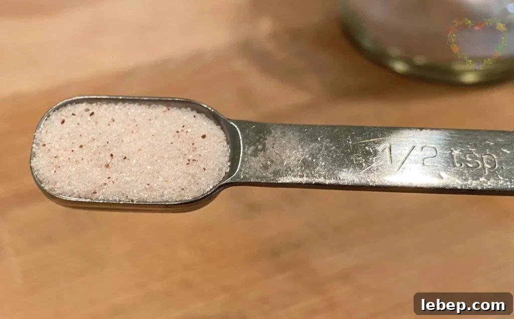 Jar of natural sea salt