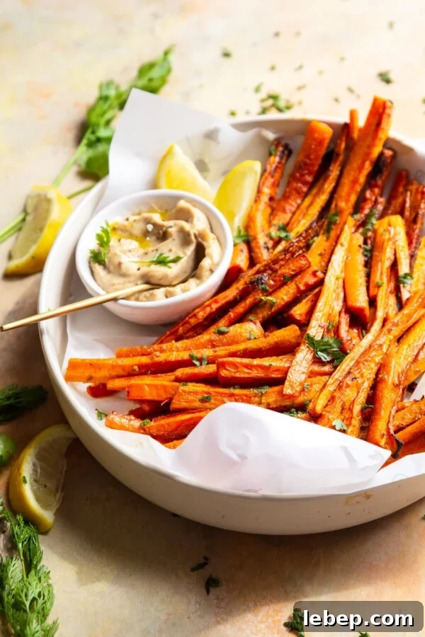 oven baked carrot fries