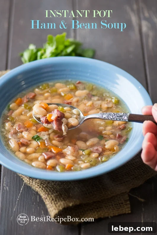 Instant Pot soup recipe Pressure Cooker or Slow Cooker | @bestrecipebox Instant Pot soup recipe Pressure Cooker or Slow Cooker in bowl with spoon