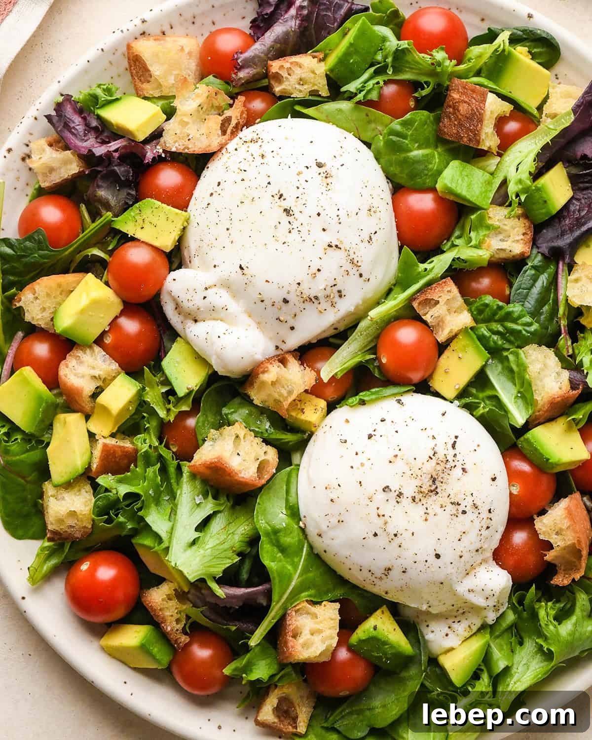 Homemade Croutons on a salad