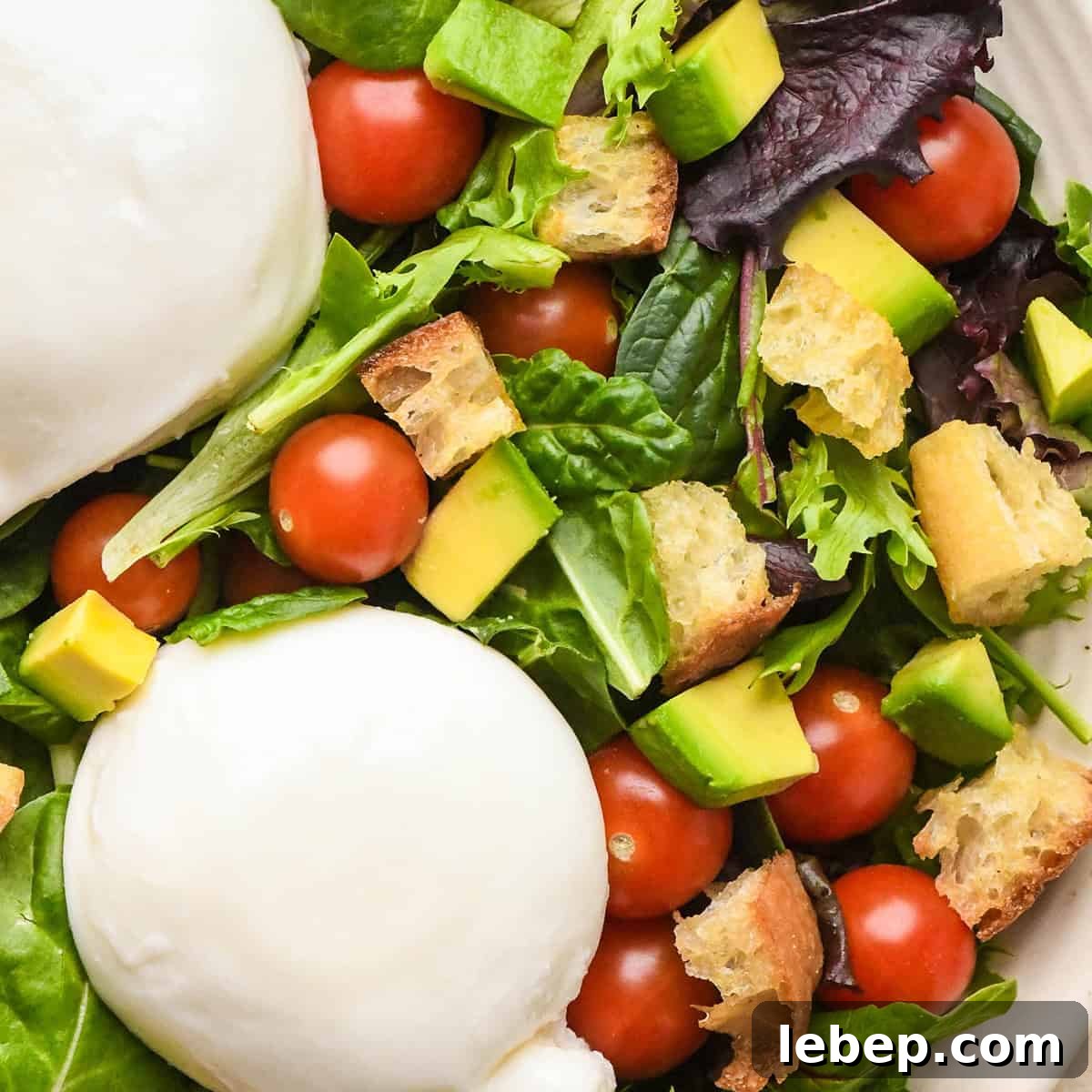 Homemade Croutons on a salad
