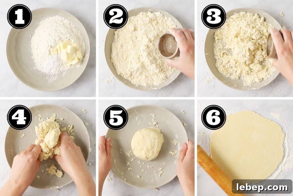 how to make pie crust step by step images