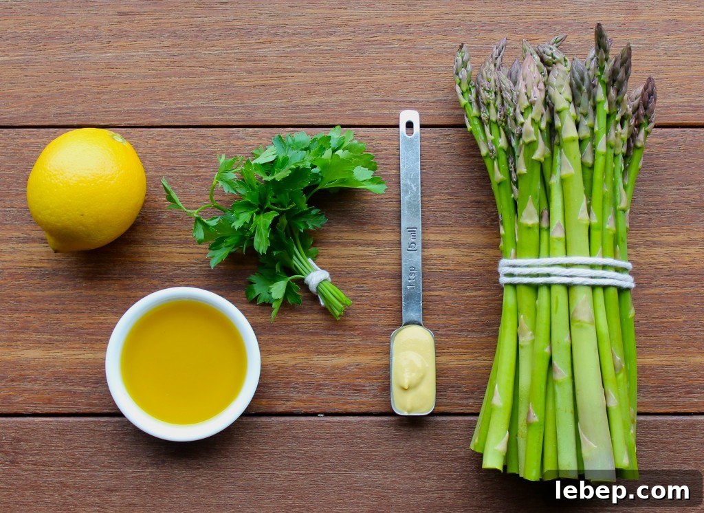 lemony roasted asparagus