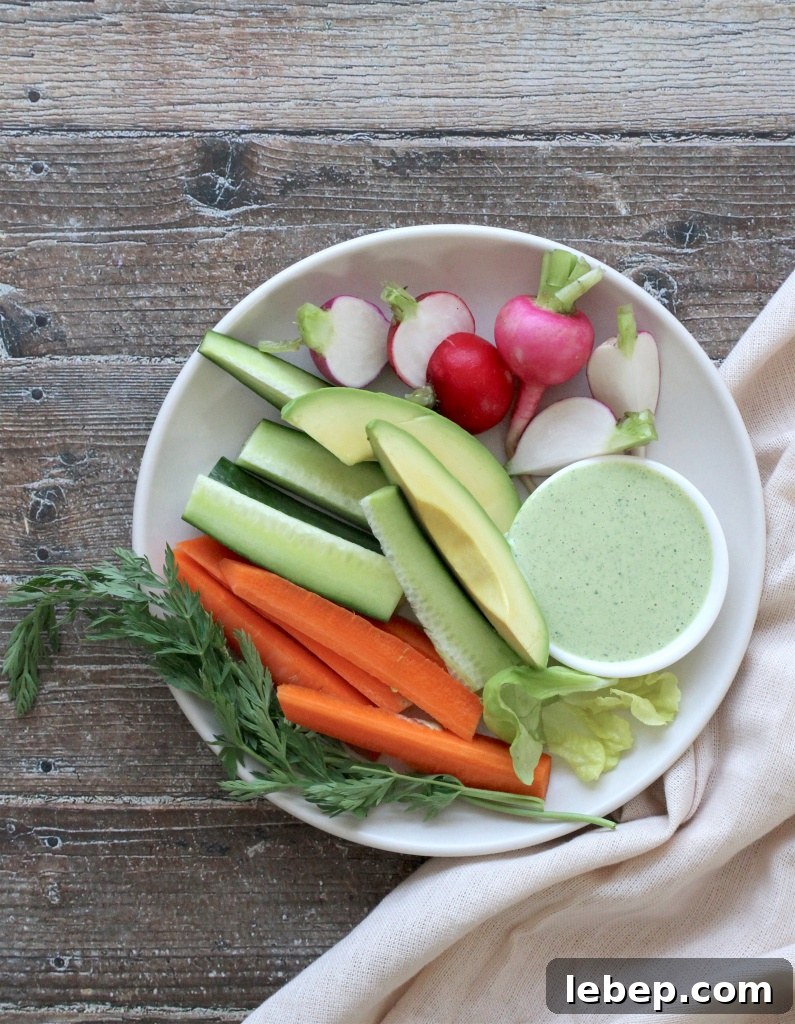 green goddess dressing & dip