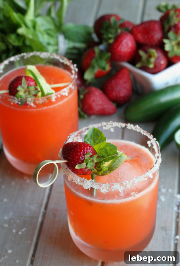 strawberry margaritas