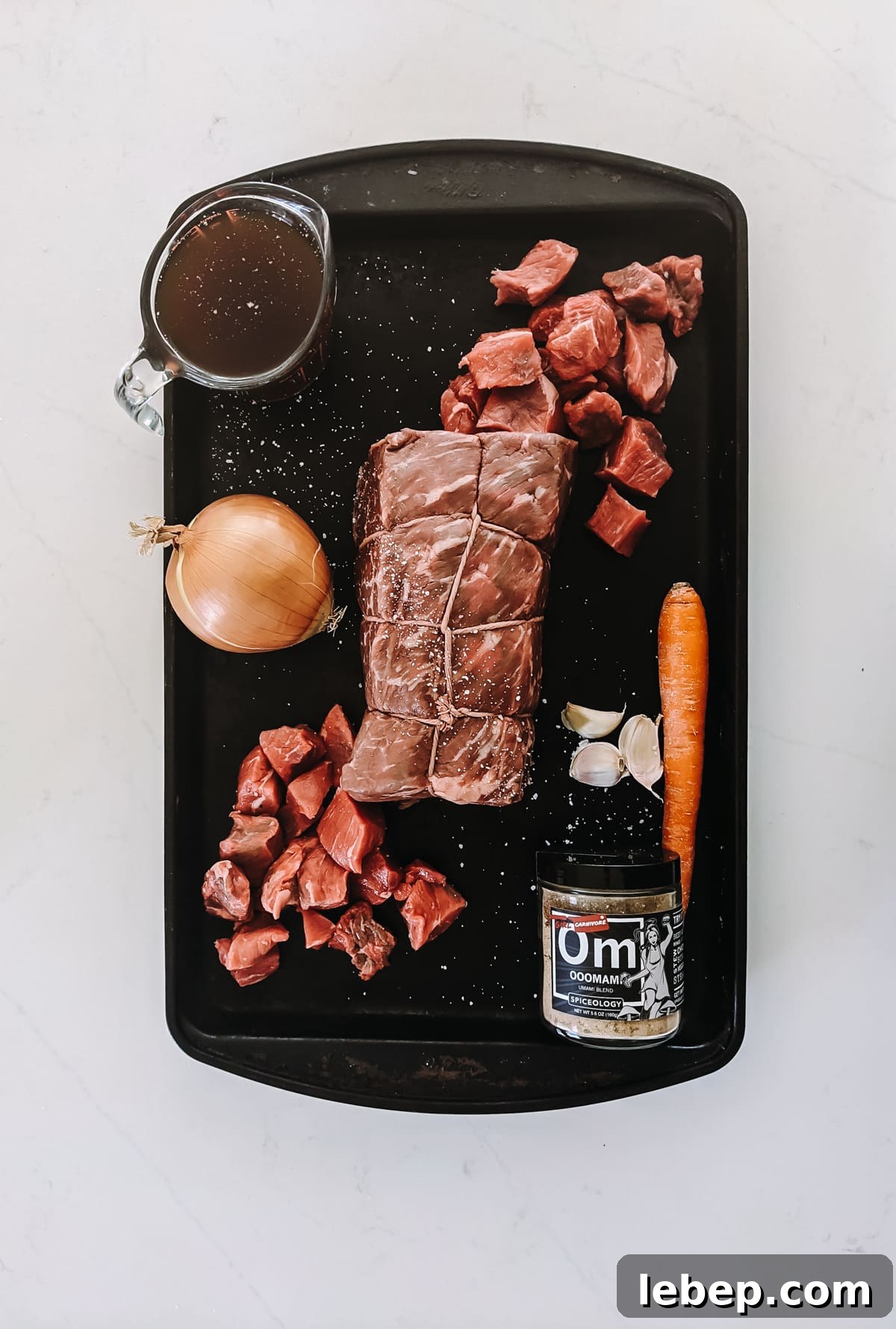 Tender Melt-in-Your-Mouth Eye of Round Roast Recipe 5 Ingredients for this recipe.