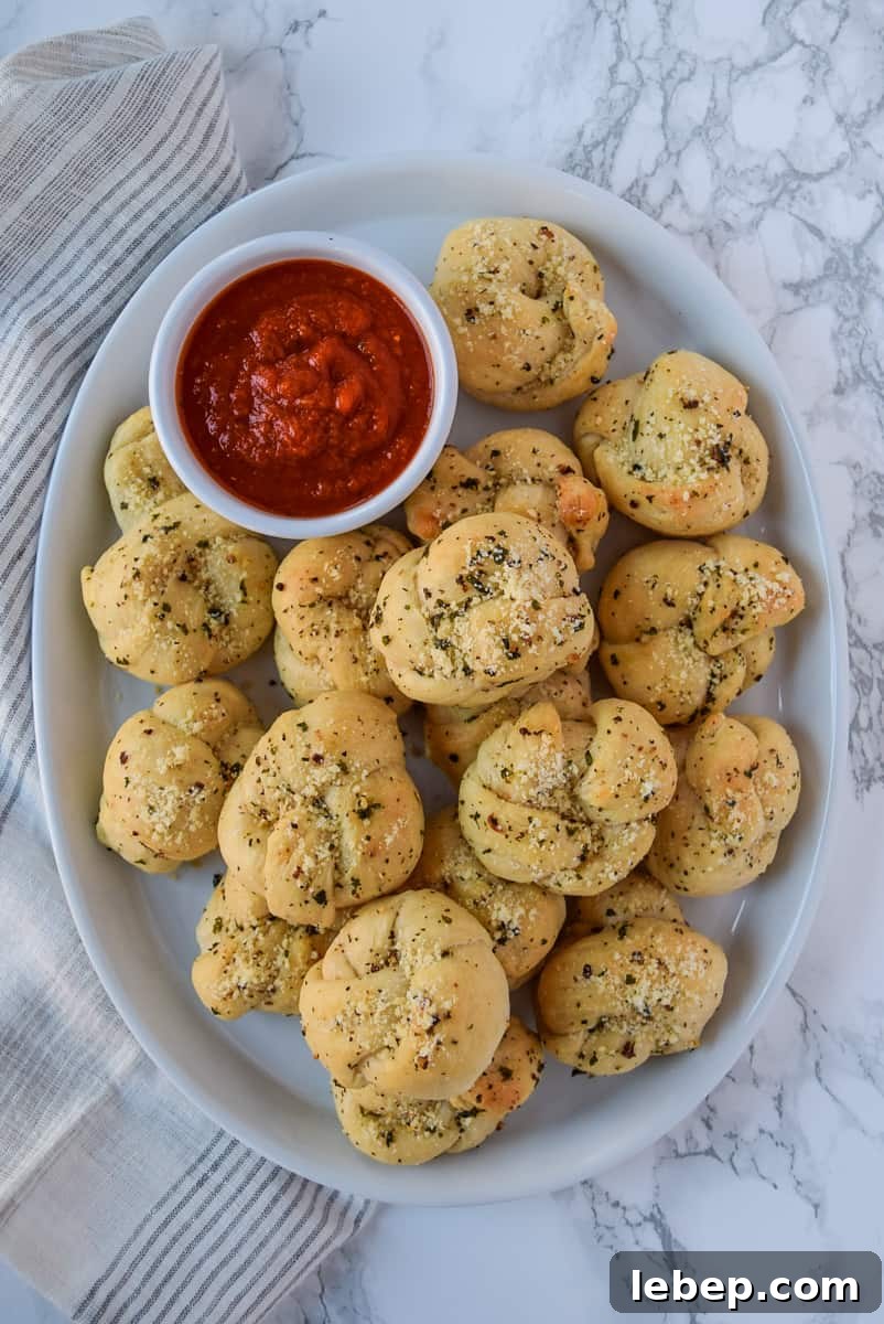 Crispy Parmesan Garlic Knots Recipe for Homemade Bread Rolls 2 Parmesan Garlic Knots