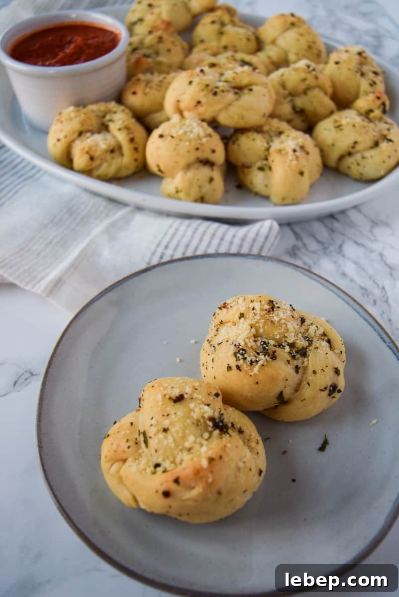 Crispy Parmesan Garlic Knots Recipe for Homemade Bread Rolls 3 Parmesan Garlic Knots