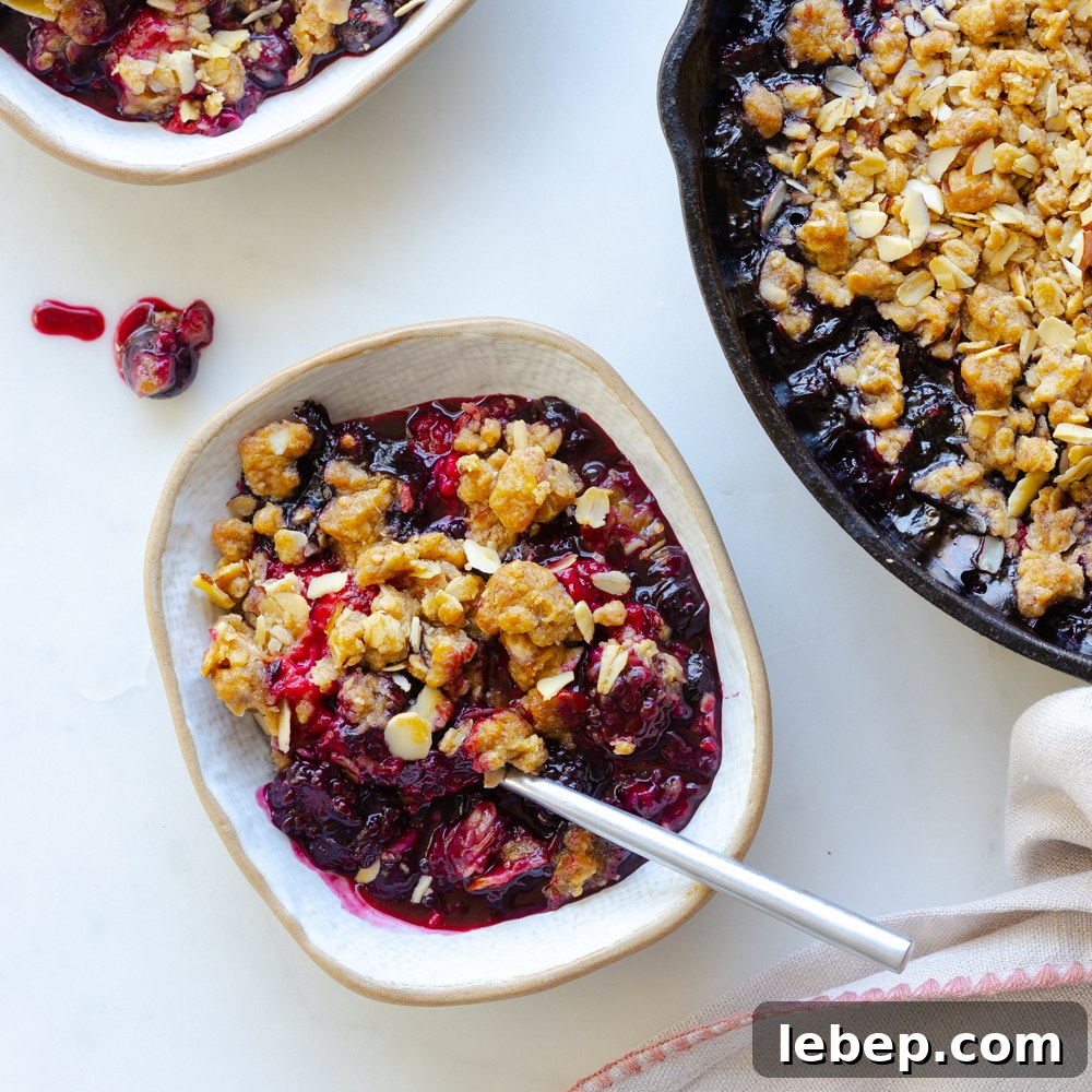Mixed Berry Oat and Almond Crisp Recipe 2 Mixed Berry Oat Almond Crisp by Baking The Goods