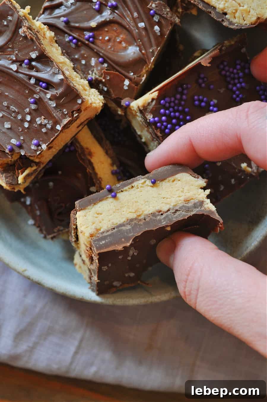 No-Bake Vegan Peanut Butter Cup Bars Recipe 3 img 19898 3