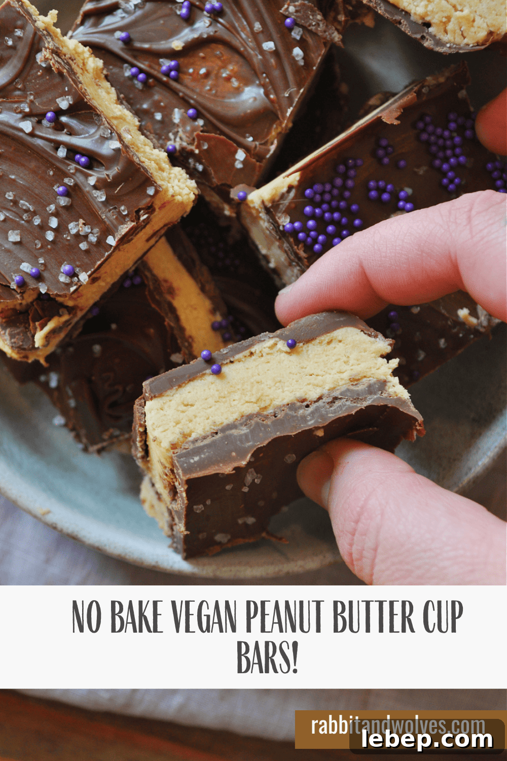 No-Bake Vegan Peanut Butter Cup Bars Recipe 6 img 19898 6