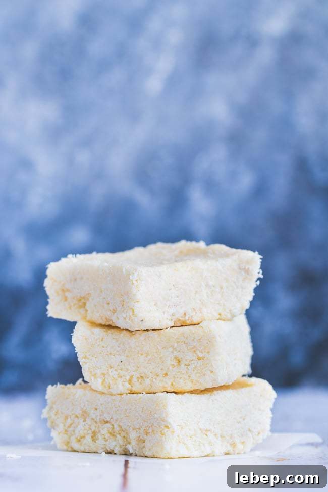 keto coconut slice