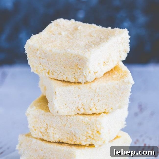 keto coconut slice