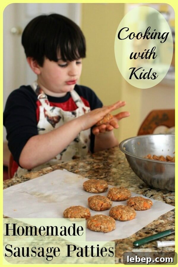 Make Sausage Patties at Home with Kids: Kid-Friendly Recipe and Tips 12 Homemade Sausage Patties are a great Cooking with Kids project