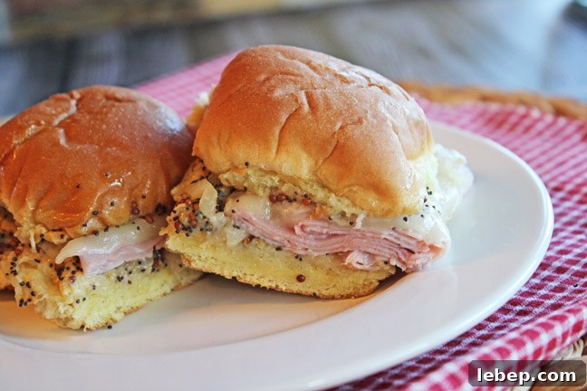 Hot Ham and Cheese Sliders