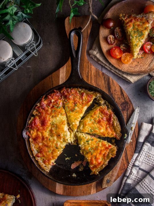 Crustless Potato, Rice & Ham Quiche Recipe 4 No Crust Quiche with Potato, Rice, and Ham