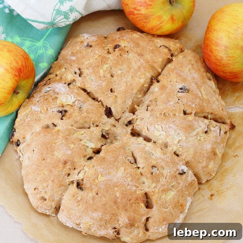Homemade apple sultana and cinnamon scones