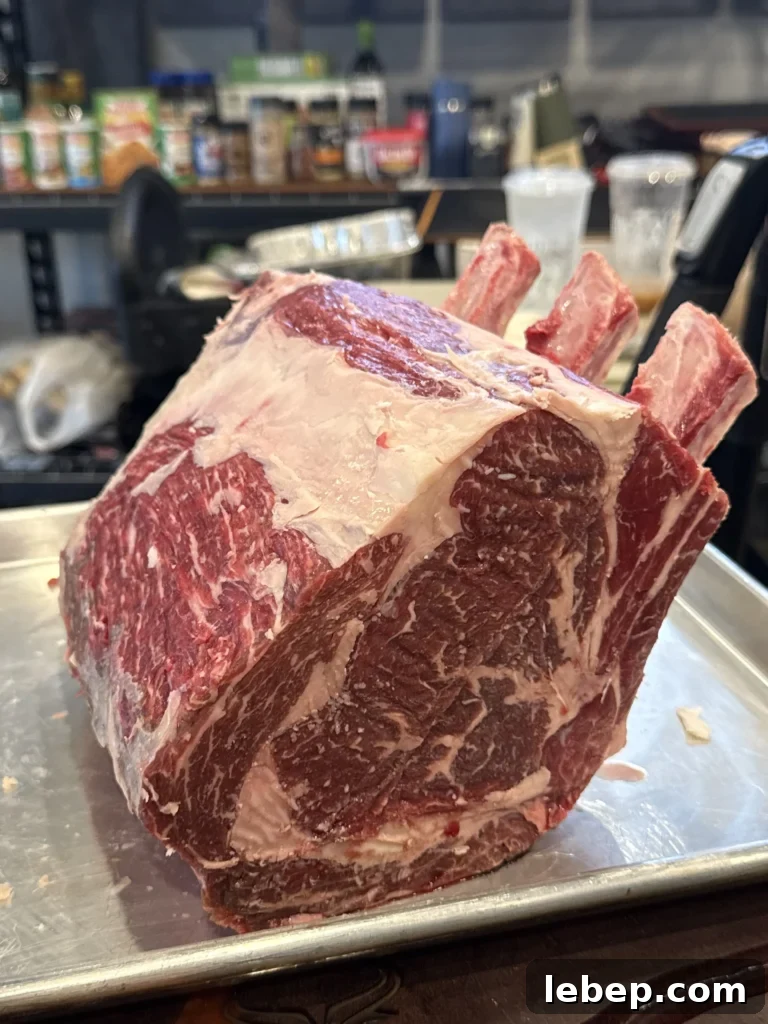 Smoked Prime Rib Roast: Juicy Recipe and Smoking Tips 3 the perfect prime rib on a pan
